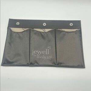 Jewell by Thirty-One Gray Satin snap on Organizer